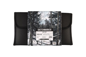 Набор маркеров для скетчинга Sketchmarker Brush Pro Gray Set 24 цв. в картон.упак.