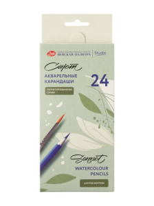 Набор акварельных карандашей "Сонет" "Цветочное вдохновение", 24 цветов, в картонной коробке