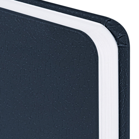 Ежедневник недатированный МАЛЫЙ ФОРМАТ А6 (100x150 мм) BRAUBERG "Profile", балакрон, 136 л., синий, 111691 - Ежедневники с покрытием "под кожу и ткань"