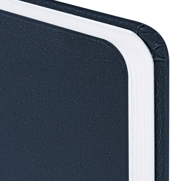 Ежедневник недатированный МАЛЫЙ ФОРМАТ А6 (100x150 мм) BRAUBERG "Profile", балакрон, 136 л., синий, 111691 - Ежедневники с покрытием "под кожу и ткань"