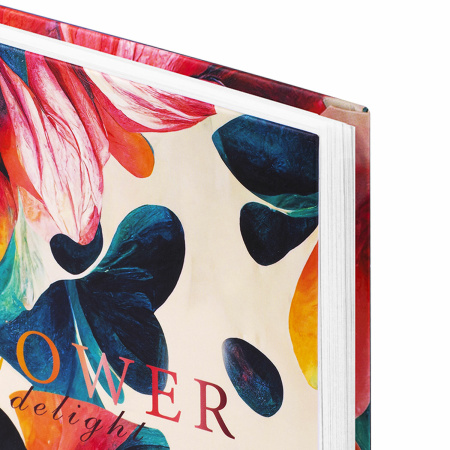 Ежедневник датированный 2024 145х215 мм, А5, STAFF, ламинированная обложка, "Flower delight", 115143 - Ежедневники с твердой обложкой