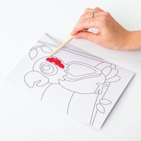 Набор для творчества "Картина из цветного песка", "В Африке", 2 самоклеящиеся основы 20х15 см, ЮНЛАНДИЯ, 662369 - Изготовление фресок