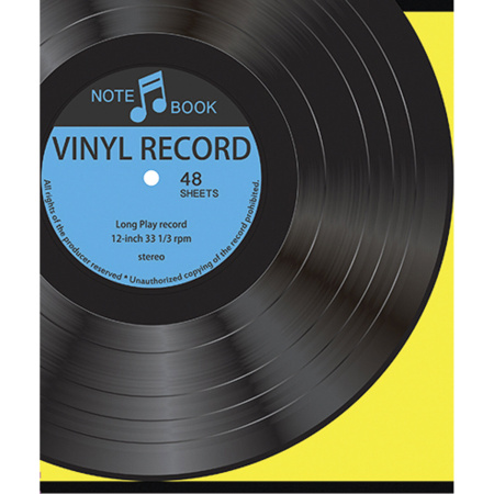 Тетрадь А5, 96 л., ПЗБМ, скоба, клетка, ламинация, выборочный лак, флуоресцент, "Винил" (5 видов), 027217 - Тетради более 60 листов