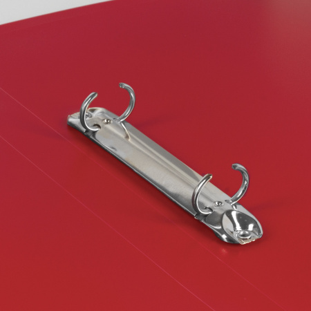 Папка на 2 кольцах BRAUBERG "Office", 25 мм, красная, до 170 листов, 0,5 мм, 227496 - Папки на кольцах