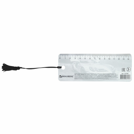 Закладка для книг 3D, BRAUBERG, объемная, "Мерседес", с декоративным шнурком-завязкой, 125768 - Закладки для книг