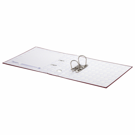 Папка-регистратор BRAUBERG с покрытием из ПВХ, 70 мм, бордовая (удвоенный срок службы), 220892 - Папки-регистраторы с арочным механизмом