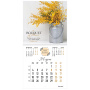 Календарь настенный перекидной на 2024 г., BRAUBERG, 12 листов, 29х29 см, "Прекрасные цветы", 115322 - Календари настенные