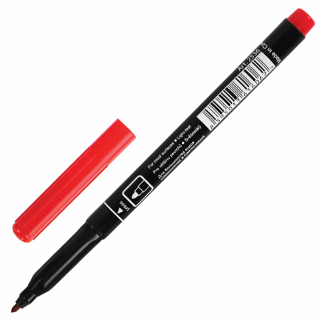 Маркер перманентный CENTROPEN 2536, КРАСНЫЙ, тонкий наконечник, 1 мм, трехгранная зона захвата, 6 2536 0104 - Маркеры перманентные