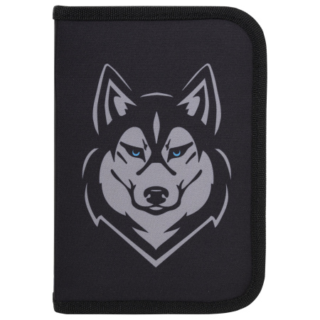Пенал BRAUBERG, 1 отделение, полиэстер, 21х14 см, "Husky", 271532 - Пеналы каркасные