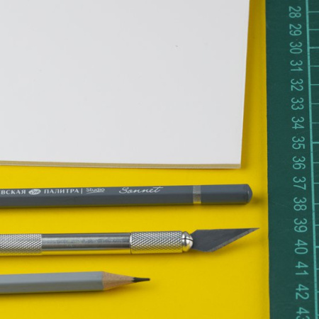 Набор пенокартона "Сонет" белый, А4, толщина 0,3 см, 5 штук - Пенокартон