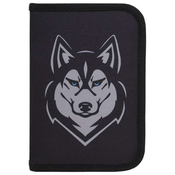 Пенал BRAUBERG, 1 отделение, полиэстер, 21х14 см, "Husky", 271532 - Пеналы каркасные