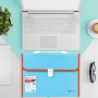Папка-портфель пластиковая BRAUBERG "JOY", А4 (330х245х35 мм), 13 отделений, с окантовкой, бирюзовая, 227976 - Портфели пластиковые