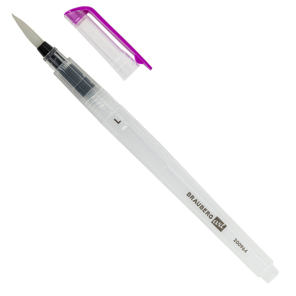 Кисти художественные с резервуаром для воды, синтетика, набор 3 шт., BRAUBERG ART DEBUT, 200964 - Кисти художественные в наборах