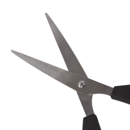 Ножницы STAFF Basic 165 мм, чёрные, ПВХ чехол с европодвесом, 235459 - Ножницы универсальные