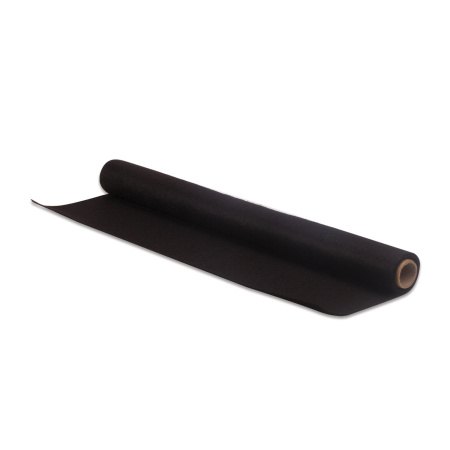 Цветной фетр для творчества в рулоне 500х700 мм, ОСТРОВ СОКРОВИЩ, толщина 2 мм, черный, 660638 - Фетр