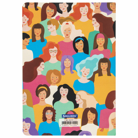 Тетради 40 л. в клетку обложка SoftTouch, НАБОР 3 шт., бежевая бумага 70 г/м2, сшивка, А5 (147х210 мм), JOY, BRAUBERG, 403791 - Тетради 40-48 листов