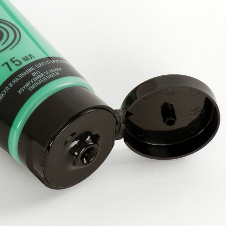 Краска акриловая художественная BRAUBERG ART CLASSIC, туба 75мл, ИЗУМРУДНАЯ ЗЕЛЕНАЯ, 191102 - Акриловые краски художественные поштучно