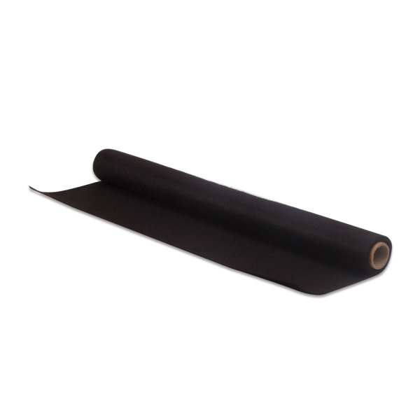 Цветной фетр для творчества в рулоне 500х700 мм, ОСТРОВ СОКРОВИЩ, толщина 2 мм, черный, 660638 - Фетр