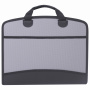 Папка-портфель пластиковая BRAUBERG А4+ (375х305х60 мм), 4 отделения, 2 кармана, серая, 228685 - Портфели пластиковые