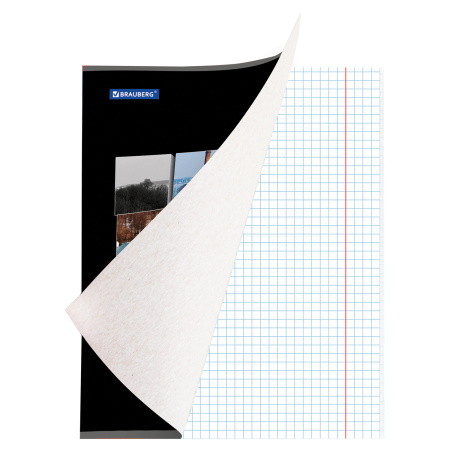 Тетрадь А5, 48 л., BRAUBERG скоба, клетка, выборочный лак, ПУТЕШЕСТВИЯ, 401826 - Тетради 40-48 листов