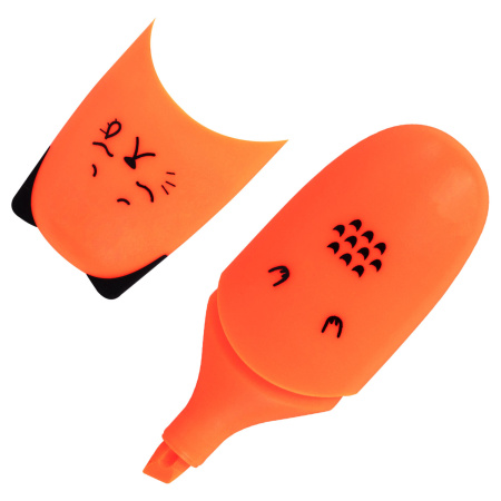 Текстовыделитель мини BRAUBERG KIDS "CUTE CATS NEON", АССОРТИ В ПЛАСТИКОВОЙ БАНКЕ, 1-5 мм, 152433 - Текстовыделители