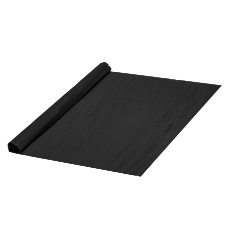 Бумага гофрированная/креповая, 32 г/м2, 50х250 см, черная, в рулоне, BRAUBERG, 112530 - Цветная бумага