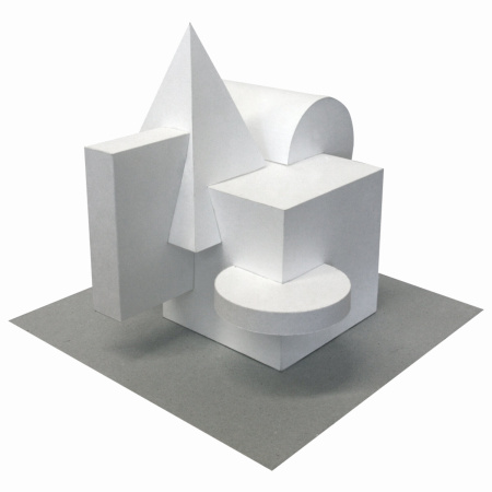 Картон белый А4 немелованный, 10 листов, в папке, BRAUBERG, 200х290 мм, "Домики", 113564 - Цветной и белый картон