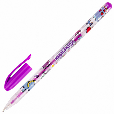 Ручки гелевые ЮНЛАНДИЯ, НАБОР 12 ЦВЕТОВ, НЕОН, корпус с печатью, узел 0,7 мм, линия письма 0,5 мм, 142806 - Наборы гелевых ручек