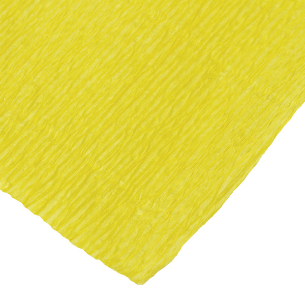 Бумага гофрированная/креповая, 110 г/м2, 50х250 см, желтая, ОСТРОВ СОКРОВИЩ, 129146 - Цветная бумага