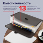 Папка для бумаг и документов с замком и 13 отделениями BRAUBERG "HIT", А4, пластик, черная, 229572 - Папки пластиковые с отделениями