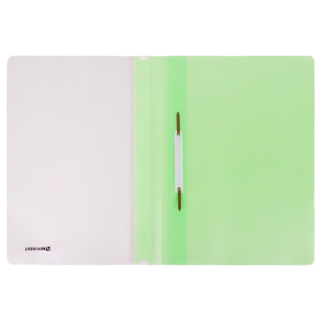 Скоросшиватель пластиковый BRAUBERG "Pastel" А4, 130/180 мкм, мятный, 270458 - Папки-скоросшиватели мягкие