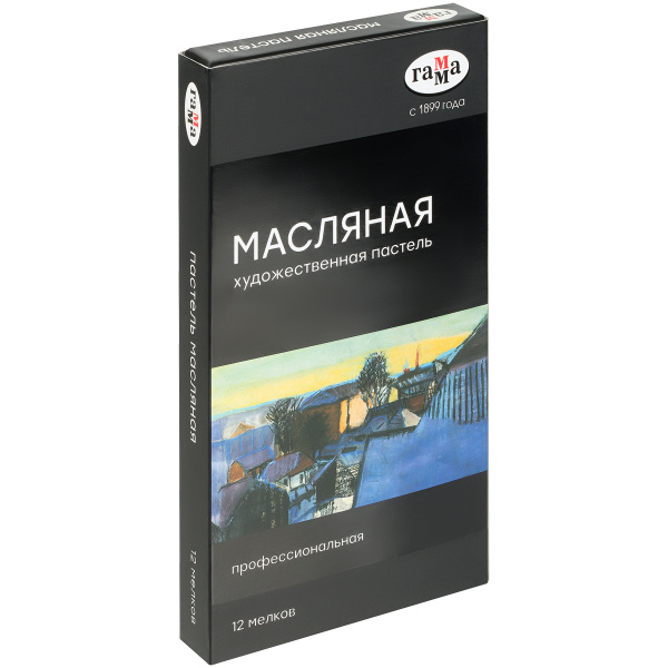 Пастель масляная Гамма, 12 цветов - Пастель художественная в наборах