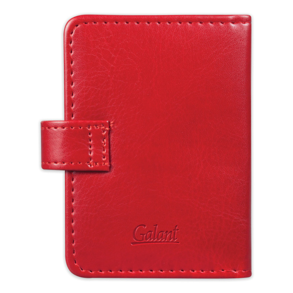 Визитница/кредитница однорядная GALANT "Ritter", на 24 карты, под гладкую кожу, застежка, бордовая, 235399 - Визитницы и кредитницы однорядные карманные