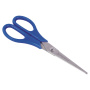 Ножницы BRAUBERG для левши "Left hand", 170 мм, синие, 2-х сторонняя заточка, 236785 - Ножницы универсальные