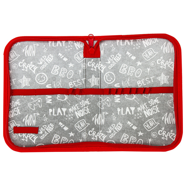 Пенал ПИФАГОР, 1 отделение, полиэстер, 19х13 см, "Monster car", 271013 - Пеналы каркасные