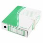 Папка архивная с завязками А4 (325х260 мм), 75 мм, до 700 листов, плотная, микрогофрокартон, ЗЕЛЕНАЯ, BRAUBERG, 124851 - Накопители документов