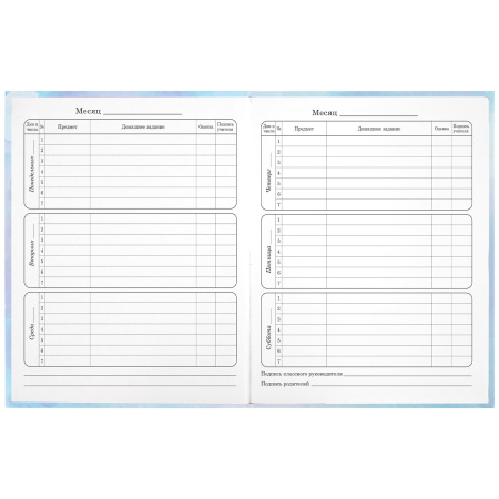 Дневник 1-4 класс 48 л., твердый, ЮНЛАНДИЯ, блестки, с подсказом, "Фея", 106608 - Дневники для младших классов