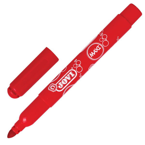 Фломастеры утолщенные JOVI (Испания) "Maxi", 6 цветов, трехгранные, для малышей, вентилируемый колпачок, 1706 - Фломастеры классические