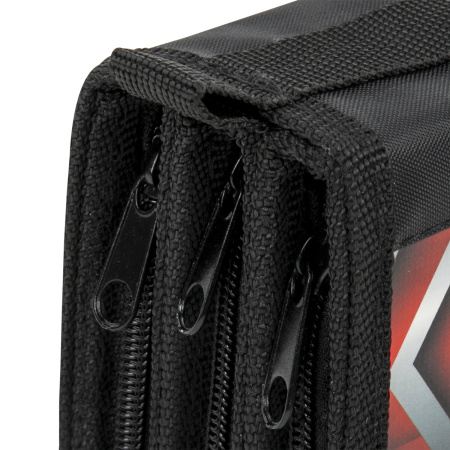 Пенал ПИФАГОР, 3 отделения, ламинированный картон, "Full Speed", 19х11 см, 229210 - Пеналы каркасные