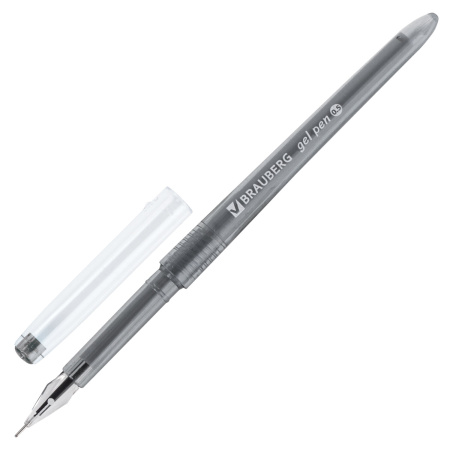 Ручки гелевые BRAUBERG DIAMOND, НАБОР 12 ЦВЕТОВ, узел 0,5 мм, линия письма 0,25 мм, 143377 - Наборы гелевых ручек