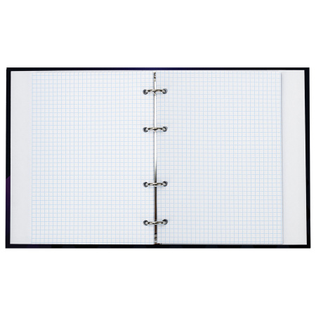 Тетрадь на кольцах А5 (165х215 мм), 120 листов, твердый картон, клетка, BRAUBERG, Cyber, 404083 - Тетради на кольцах и сменные блоки к ним