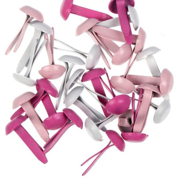 Набор брадсов "Оттенки нежности", в упаковке 30 шт., размер 4,5*8,5*1 см - Брадсы, анкеры