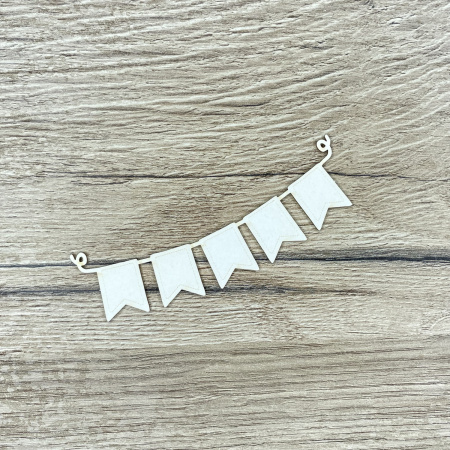 Чипборд "Гирлянда флажки" толщина 1,55 мм