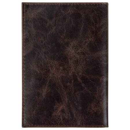 Обложка для паспорта натуральная кожа пулап, 3D герб + тиснение "ПАСПОРТ", темно-коричневая, BRAUBERG, 238194 - Обложки для паспорта