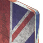 Ежедневник недатированный А5 (138х213 мм), BRAUBERG VISTA, под кожу, гибкий, 136 л., "Great Britain", 112007 - Ежедневники с покрытием "под кожу и ткань"