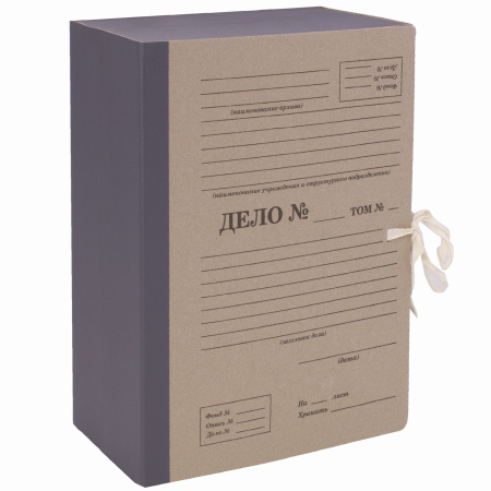 Папка архивная А4 "Форма 21", 150 мм, переплетный картон/бумвинил, завязки, до 1500 л., STAFF, 112169 - Папки картонные с завязками