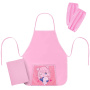 Набор для уроков труда ЮНЛАНДИЯ, клеенка ПВХ, накидка фартук с нарукавниками, "Anime pals", 272365 - Аксессуары для рисования
