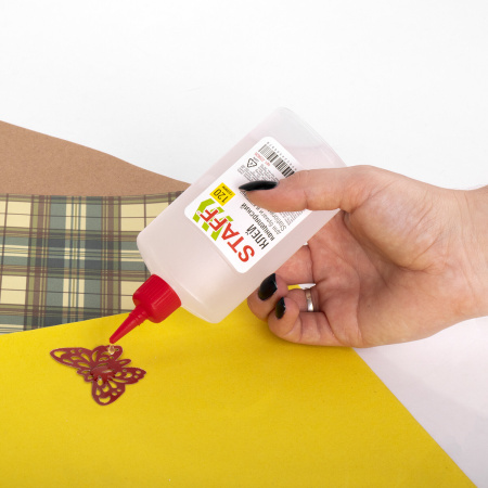 Клей канцелярский STAFF для бумаги, картона 120 г, 229826 - Клей канцелярский