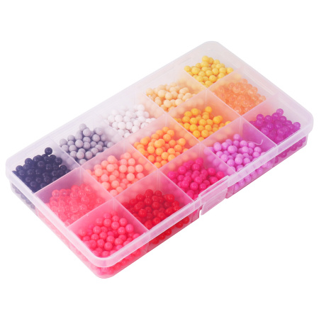 Аквамозаика 30 цветов 3000 бусин, с трафаретами, инструментами и аксессуарами, BRAUBERG KIDS, 664915 - Аквамозайка