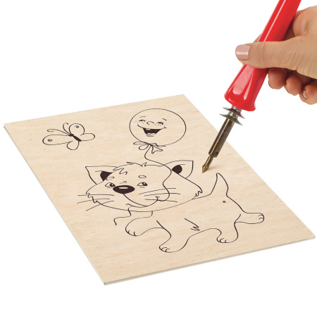 Заготовки деревянные для выжигания, выпиливания, росписи, А4, набор 2 штуки, ОСТРОВ СОКРОВИЩ, 150649 - Наборы для выжигания